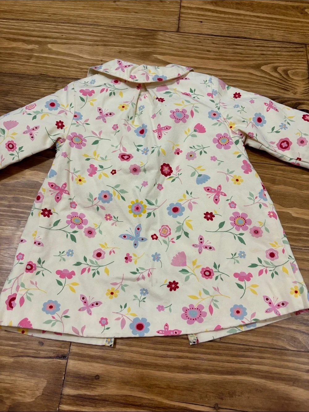Baby Gap Infant 3-6 Month Butter Yellow Floral Button-Up 100% Cotton Jacket